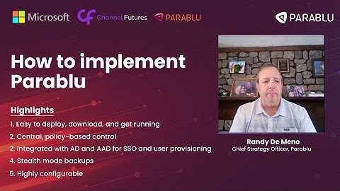 How to implement Parablu