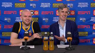 Will Weaver and Arnas Velicka press conference vs New Zealand Breakers - Round 1, NBL27