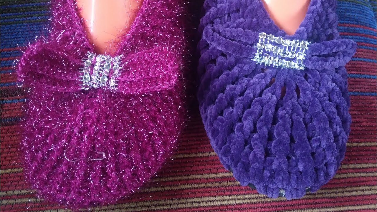 YENİ MODEL KADİFE İPTEN EV BABETİ YAPILIMI