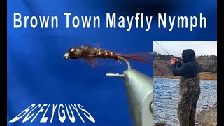 Brown Town Mayfly Nymph Fly Pattern Fly Tying Tutorial