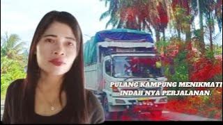 ketika truk melintasi batu jomba dan perjalanan yang sangat nyaman di jalan lintas sumatera.