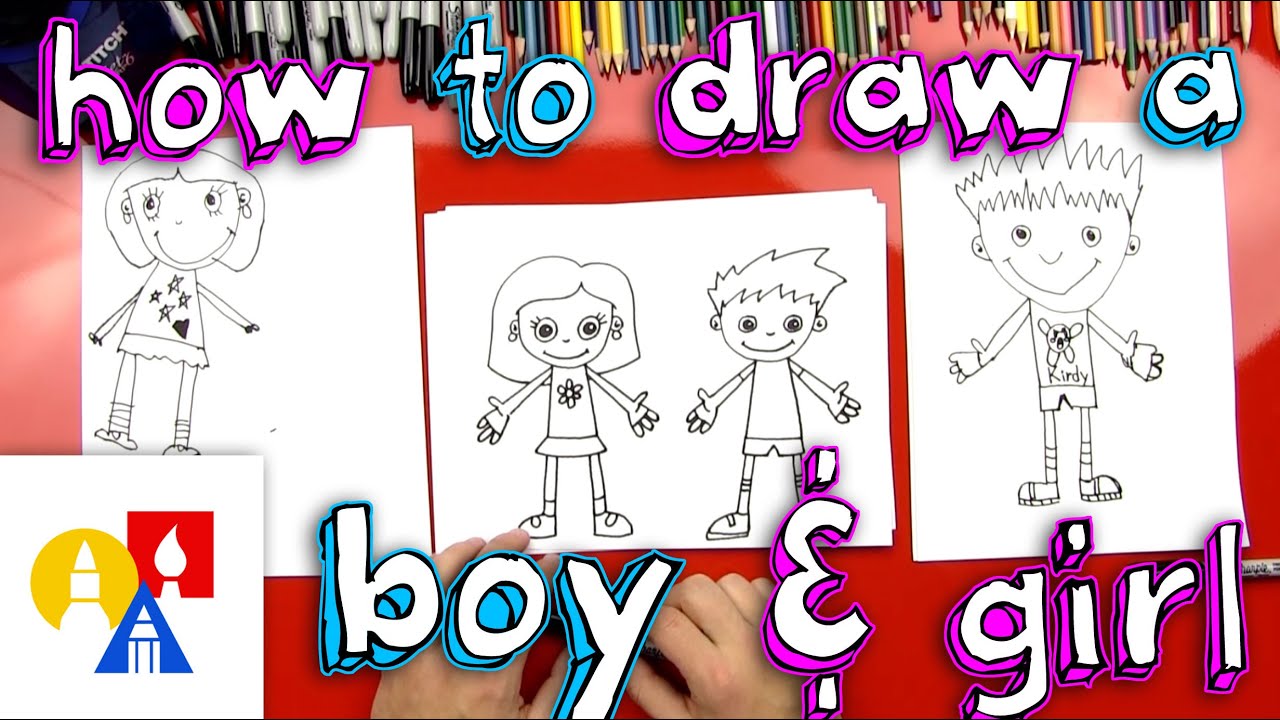 How to Draw a Man for Kids