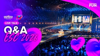 LIVE TALK: EUROVISION 2026 Q&A |EurovisionFun Live Stream|