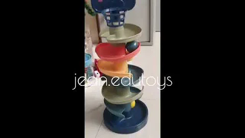 mainan edukasi ball run seluncuran bola seru bange...
