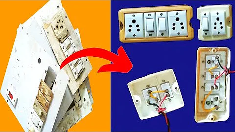 How To Make An Electric Extension Board | extension board wiring | switch board wiring