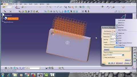 Tutorial Catia V5.....How To Use "Rectangular Pattern " Tool .