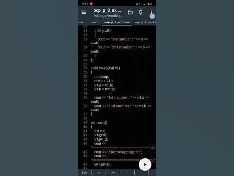 c++ program to swap values of two variables using friend function |# ...