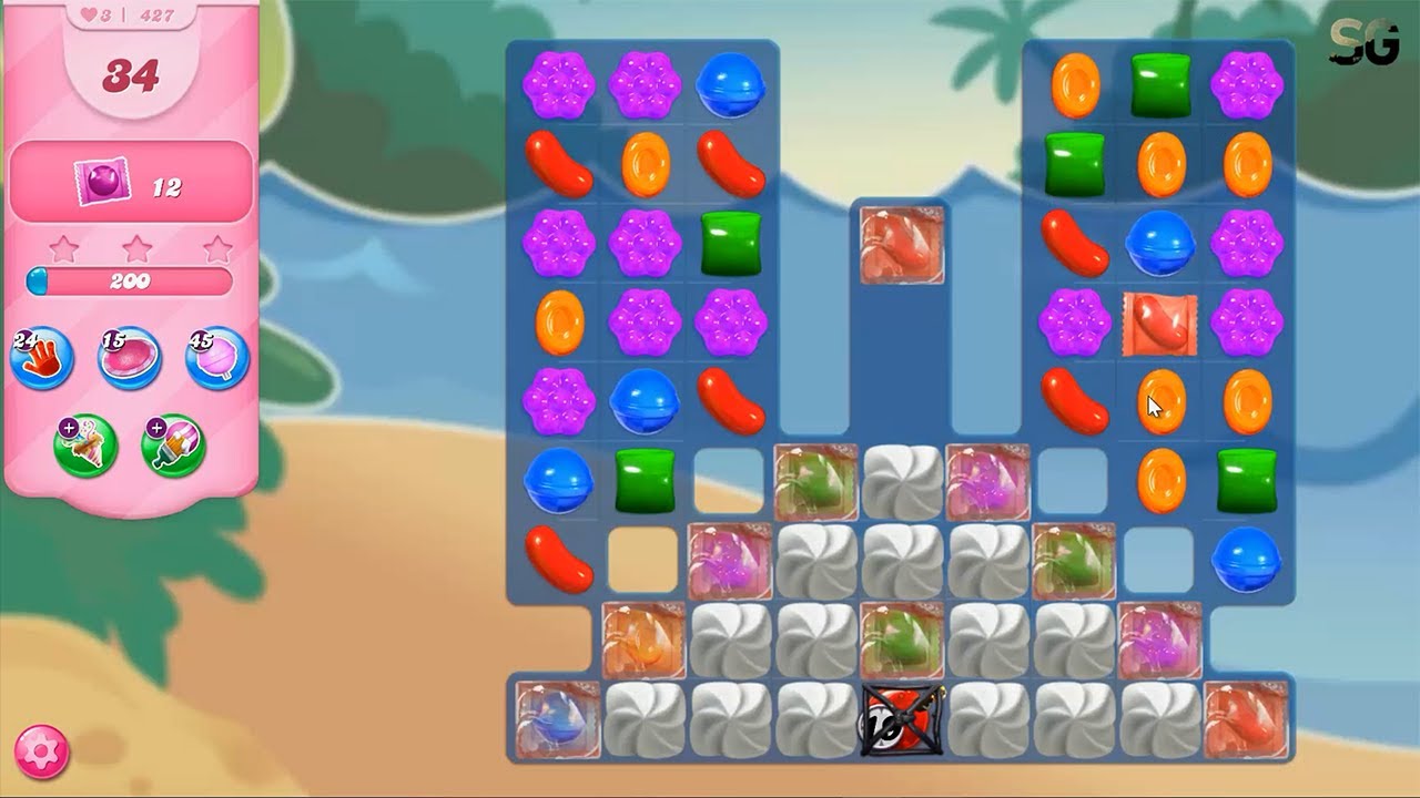 Candy Crush Saga Level 427 (2021 Version) - YouTube