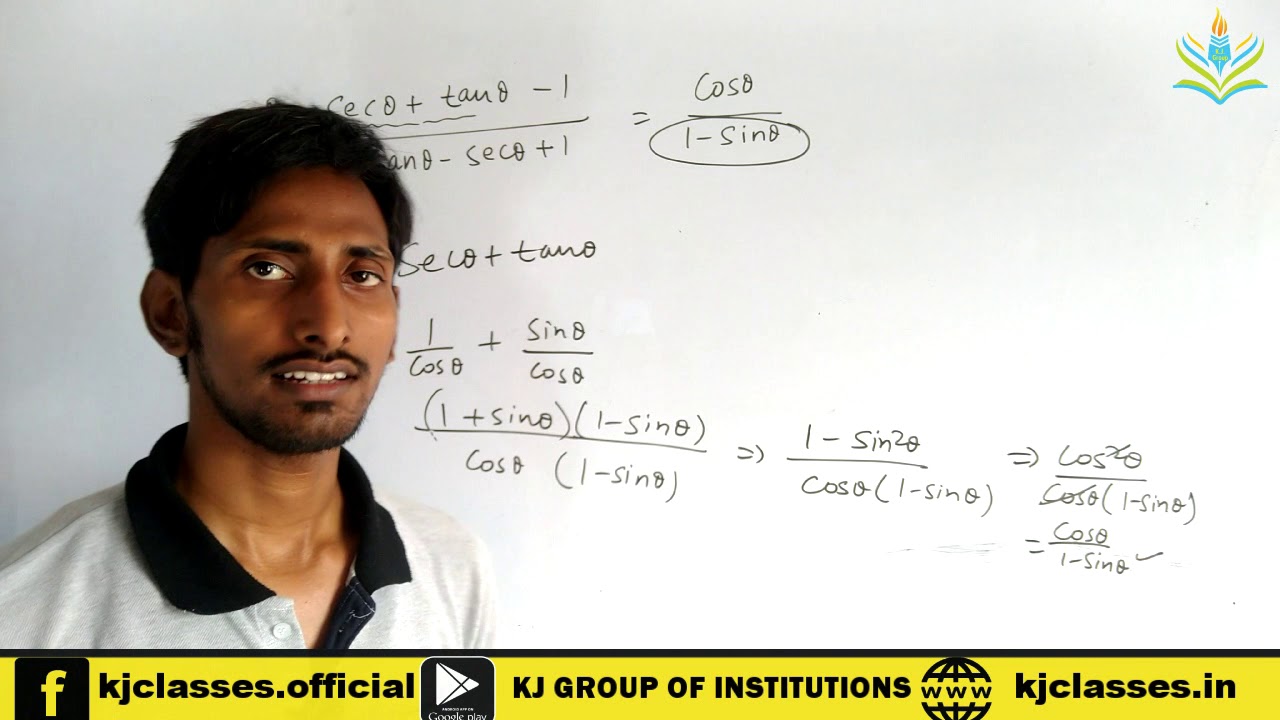 10th Trigonometry II #Identitities II Part  02 II #KJCLASSES II #100%easyconcept