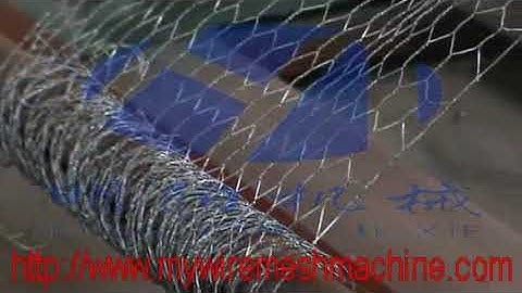 Production process of reverse twisted hexagonal wire mesh machine 07