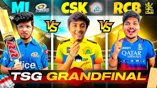 TSG GRAND FINAL🏏|Mi vs Csk Vs Rcb Intense Final Match Who Will Win🏆?| Jash Mann Ronish - Mann vlogs