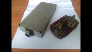 картинка: Приемные радиодетали в дюралюминиевой коробке. Деталь с хорошими серебряными контактами.