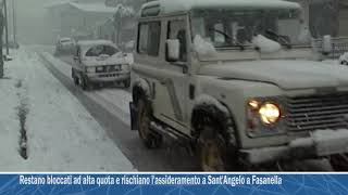 Restano bloccati ad alta quota e rischiano l'assideramento a Sant'Angelo a Fasanella