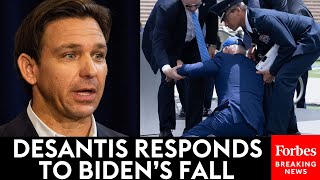 DeSantis Reacts To Bidens Fall At Air Force Academy Graduation Ceremony