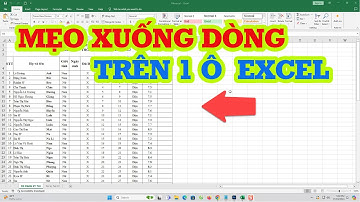 Thủ thuật xuống dòng trong ô excel siêu nhanh