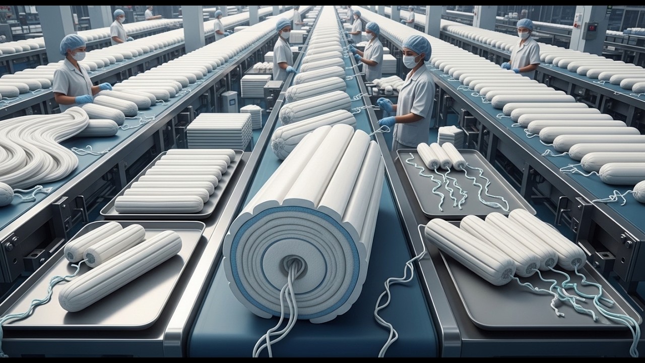 How Tampons Are Made Inside a Factory | Full Process - YouTube