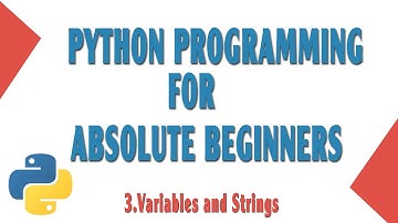Learn Python Programming For Absolute Beginners(#3. Variables and Strings)