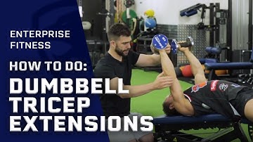 How To Do Dumbbell Decline Lying Tricep Extension Correctly