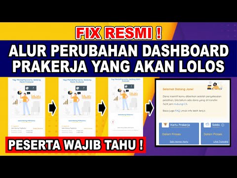 RESMI LOLOS DENGAN ALUR DASHBOARD SEPERTI INI ! PENGUMUMAN LOLOS PRAKERJA GELOMBANG TERBARU