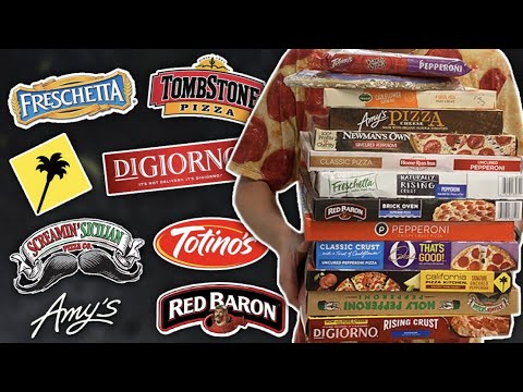 Trying EVERY Frozen Pizza 🥶🍕 in our grocery store