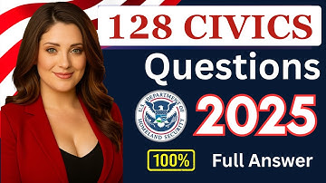 🛑 128 CIVICS QUESTIONS & FULL ANSWERS for U.S. Citizenship Interview 2025 (Random Order & 2X #n400