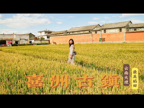 安妞的雲南｜喜洲古鎮的稻田超美 破酥粑粑超好吃 甲馬體驗來啦