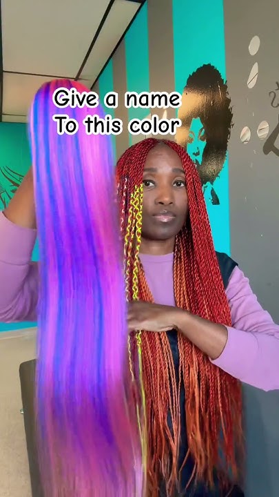  Hair braid color blend - YouTube