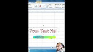 How to insert WordArt into workbook Excel #excel