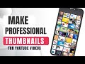 Youtube thumbnail kaise banaye  how to make thumbnails for youtubes on android  siam chishti