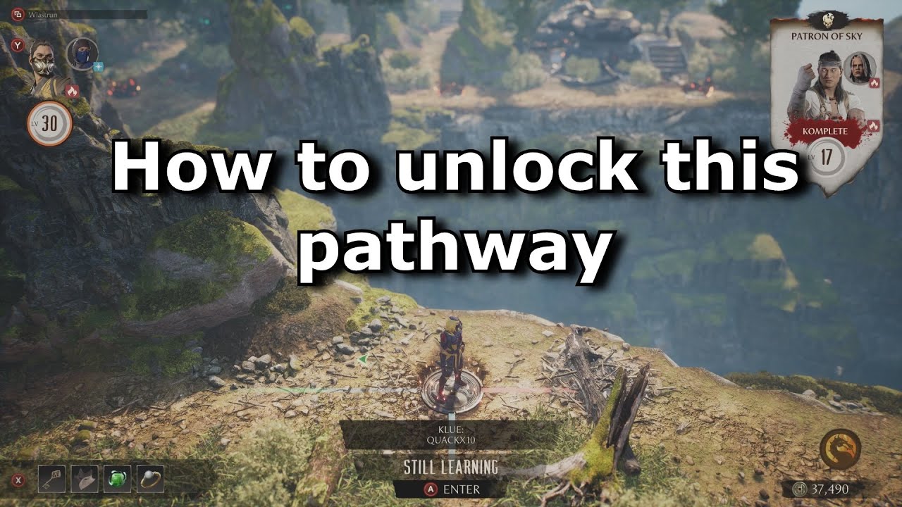 MK1 Invasions - How to unlock path in Living Forest with klue QuackX10