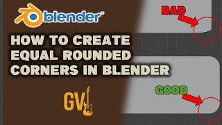 How to get equal rounded corners in BLENDER #blender #blender3d #blendertutorial How to get equal rounded corners in BLENDER #blender #blender3d #blendertutorial