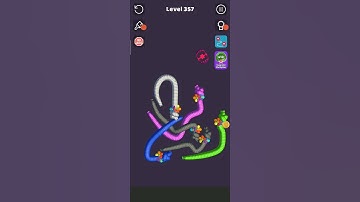 Tangled Snakes level  357 Complet Pak Gamer Gameplay #viral #snake #games