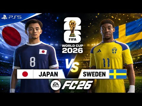 ぬ*様 FIFA World Cup 2026 Japan vs Sweden FC 26- JAPAN VS SWEDEN | FIFA WORLD CUP 2026 | FT KUBO, ELANGA