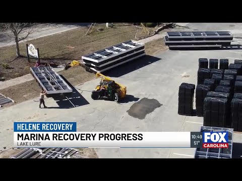 Lake Lure marina recovery progress