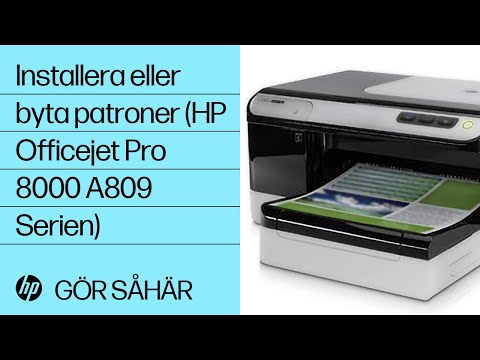 Installera eller byta patroner (HP Officejet Pro 8000 A809 Serien)