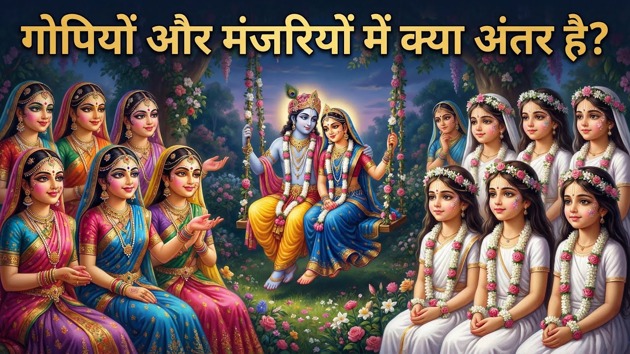 गोपियों और मंजरियों के बीच अंतर है? THERE IS A DIFFERENCE BETWEEN GOPIS AND MANJARIS @TheDivineTales