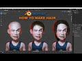 Blender tutorial - How to Create Hair EASY