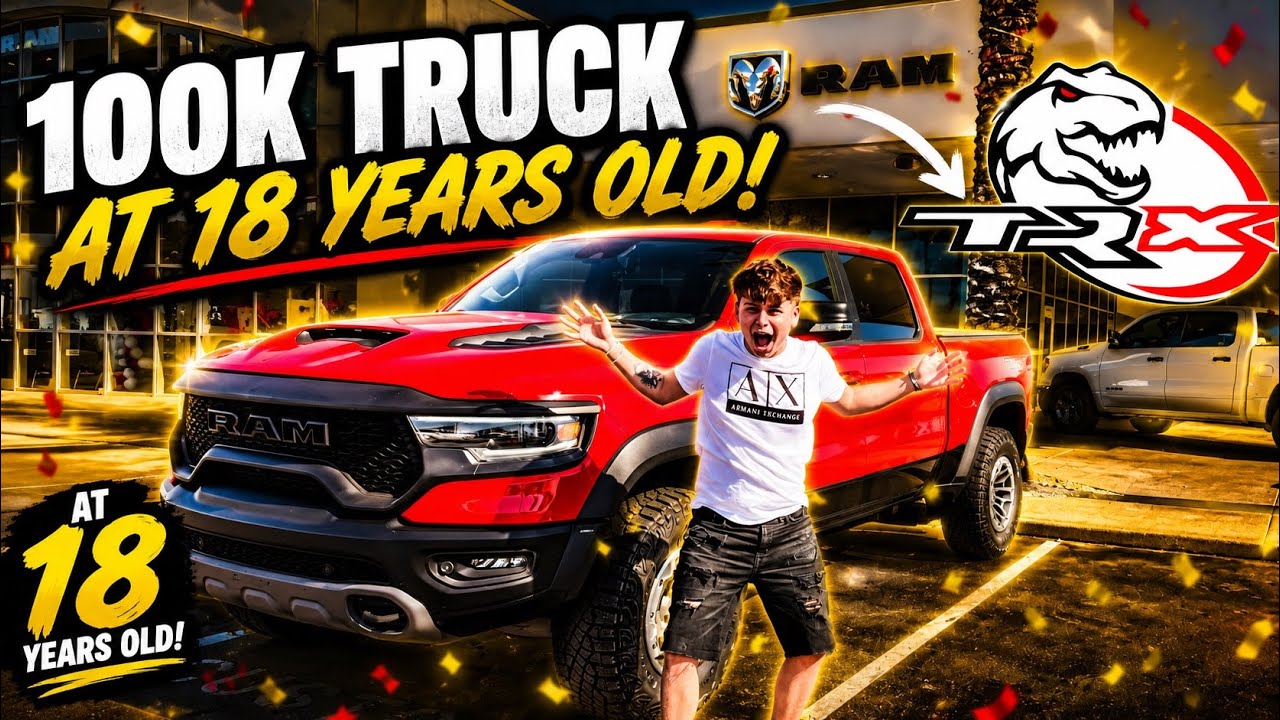 BUYING MY DREAM TRUCK AT 18! BRAND NEW $100,000 TRX RAM... - YouTube