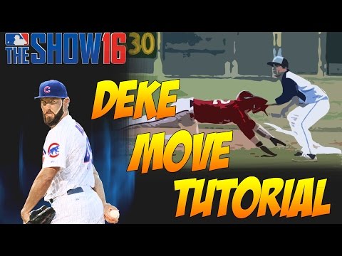 MLB 16 The Show Tips: How to do the Deke move to hold runners