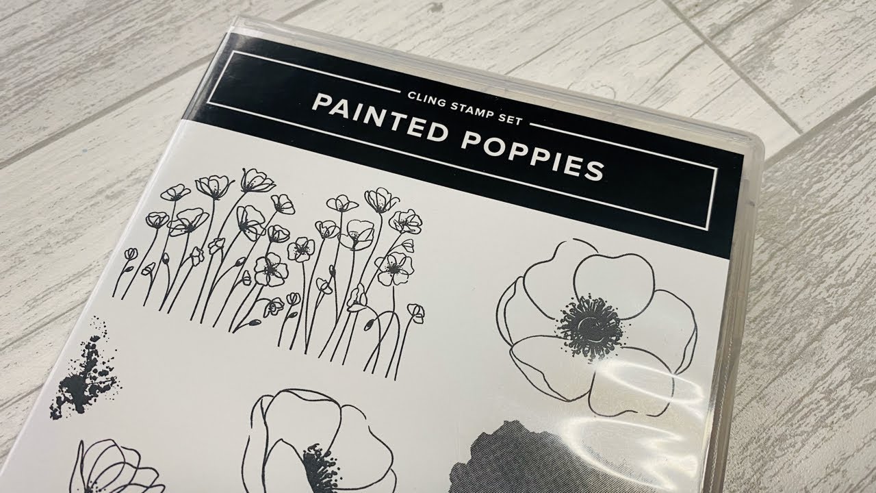 Card Making with Painted Poppies by Stampin Up - YouTube