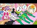 キュウレンジャー おもちゃ お菓子 英語の色を覚えよう! しゅつどうまえに カラーテープでぐるぐる巻き