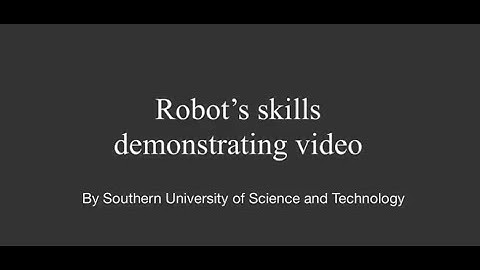 Robosoft 2025 -- Southern University of Science and Technology -- Robot