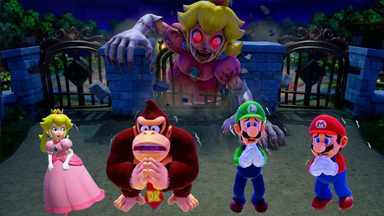 【スーパー マリオパーティ ジャンボリー】ミニゲーム ファニー  * ピーチ vs ドンキーコング vs ルイージ vs マリオ * 伝統衣装対決 (最強CPU｢たつじん」)