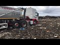 The Dennison sliding bogie tipper with hydraulic drive axle on trial with Biffa