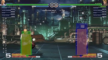 KOF XIV Tung Hitbox Testing 1