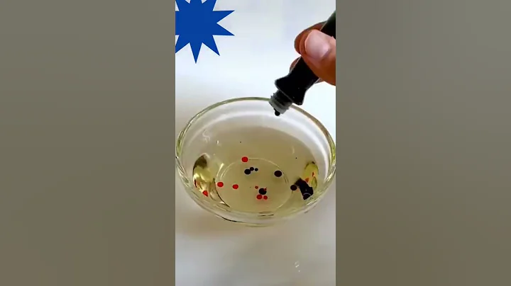 Fun with colours using oil and water