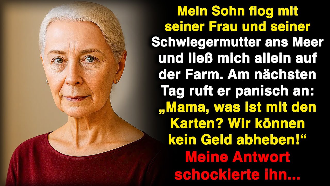 Mein Sohn flog an die Küste und ließ mich auf der Farm, um im Garten zu pflanzen!