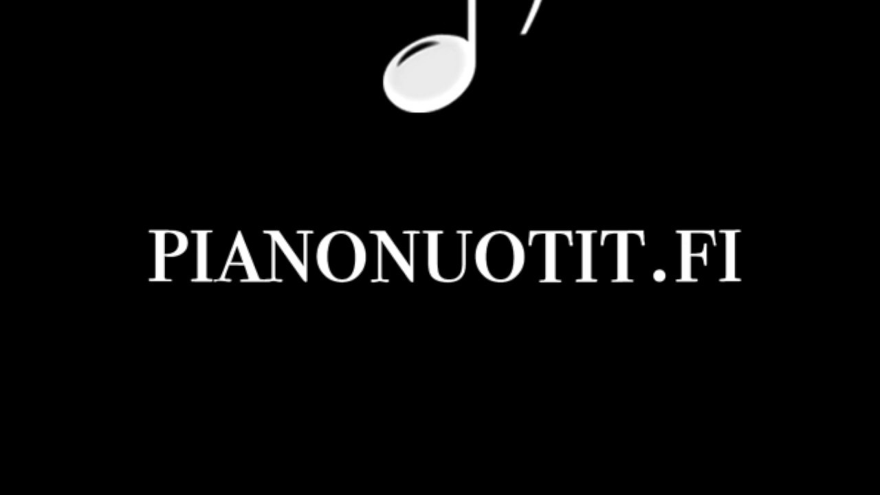Paljon onnea vaan – piano + nuotti