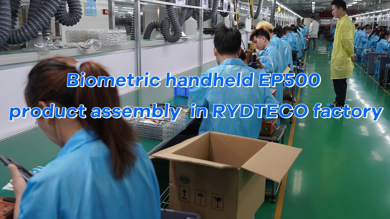 Biometric handheld EP500 product assembly in RYDTECO factory - YouTube