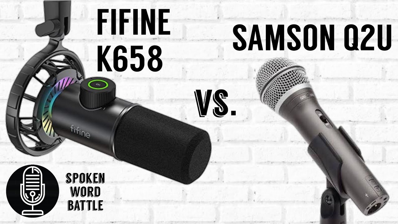 Fifine K658 vs. Samson Q2U - USB Dynamic Microphone Comparison - Audio Only  